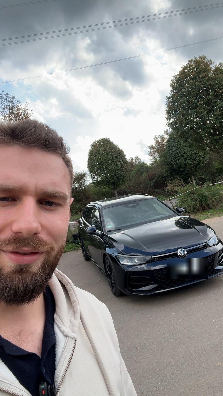 Vorher: Selfie mit VW